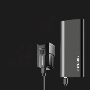 Rockbros RHL1600 Front Bike Light 1600lm with External Power Supply USB-C - Black - Image 2