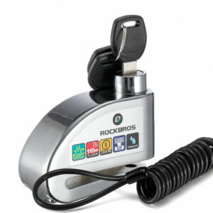 Rockbros LBAYG8308 Bike Lock with Alarm and Disc Lock - juodos spalvos