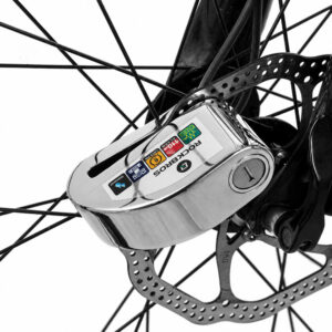 Rockbros LBAYG8308 Bike Lock with Alarm and Disc Lock - juodos spalvos - Image 3