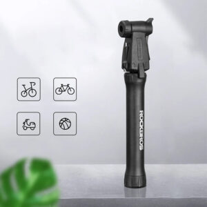 ROCKBROS TM-1701P 80 PSI Mini Bicycle Pump for Presta and Schrader Valves - Black - Image 2