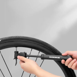 ROCKBROS TM-1701P 80 PSI Mini Bicycle Pump for Presta and Schrader Valves - Black - Image 4