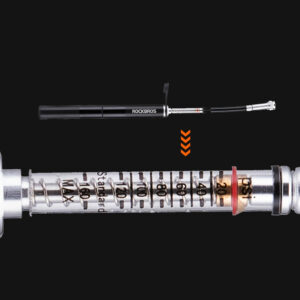 Rockbros JG-PB-004 lightweight bicycle pump with pressure gauge - black - Image 5