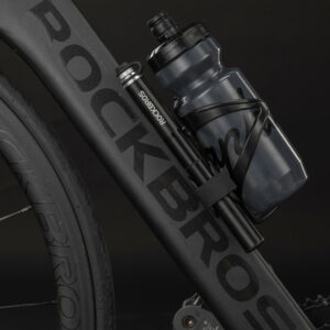 Rockbros JG-PB-004 lightweight bicycle pump with pressure gauge - black - Image 6