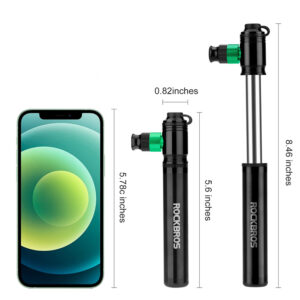 Rockbros HQ-75D-CO2 Manual/Aluminum CO2 Pump - Black - Image 7
