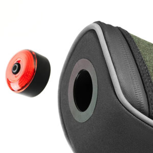 Rockbros C52-2 lightweight saddle bag with 250 mAh lighting - green - Image 3