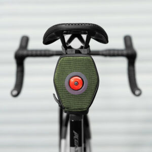 Rockbros C52-2 lightweight saddle bag with 250 mAh lighting - green - Image 7