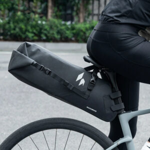Rockbros AS-157 RideMate Waterproof Saddle Bag - Black - Image 4