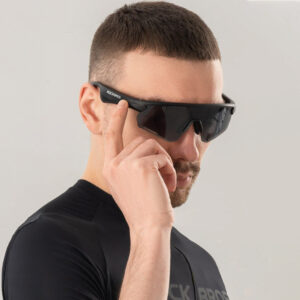 Rockbros SP-251 Polarized Cycling Glasses with Bluetooth Audio Kit - Black - Image 7