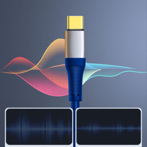 Orico AXC-02 USB-C to 3.5 mm jack audio cable 20 cm - blue - Image 3