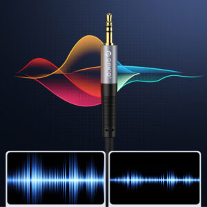 Orico AXRF audio cable mini jack 3.5 mm to 2x RCA female 5 m - black - Image 3