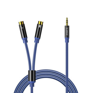Orico AXRF audio cable mini jack 3.5 mm to 2x RCA female 1.5 m - blue