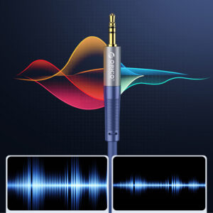 Orico AXRF audio cable mini jack 3.5 mm to 2x RCA female 1.5 m - blue - Image 5