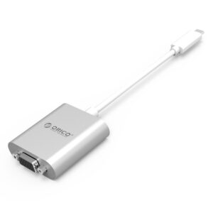 Orico PTAV USB-C - VGA adapter and 3.5 mm Full HD mini jack 0.15 m - silver