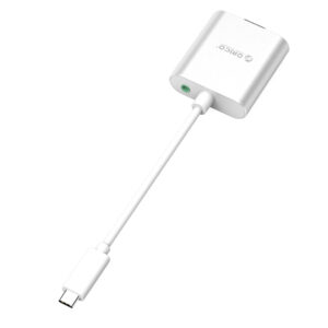 Orico PTAV USB-C - VGA adapter and 3.5 mm Full HD mini jack 0.15 m - silver - Image 2