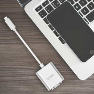 Orico PTAV USB-C - VGA adapter and 3.5 mm Full HD mini jack 0.15 m - silver - Image 5