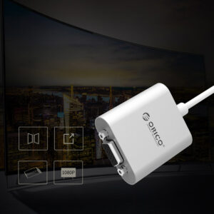 Orico PTAV USB-C - VGA adapter and 3.5 mm Full HD mini jack 0.15 m - silver - Image 7