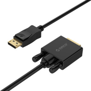 Orico XD-DTD DisplayPort to DVI 4K Cable 1m - juodos spalvos - Image 2