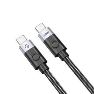 Orico CC240 USB-C to USB-C Cable 240W USB4 40Gb/s 8K 60Hz 0.5m - juodos spalvos - Image 3