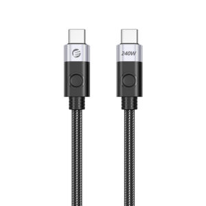 Orico CC240 USB-C to USB-C PD Cable 240W 480Mbps 1.5m - juodos spalvos