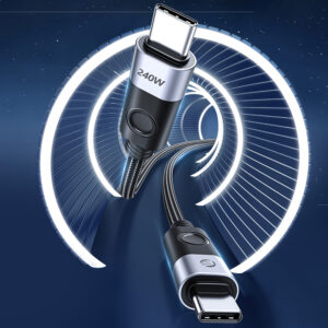 Orico CC240 USB-C to USB-C PD Cable 240W 480Mbps 1.5m - juodos spalvos - Image 5