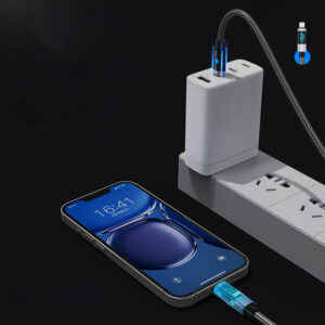 Orico LDC2L USB-C to Lightning PD 29W Cable with LED Display 480Mbps 2m - juodos spalvos - Image 6