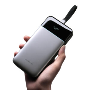 Cuktech LPB252N 120W 25000mAh Powerbank with Built-in USB-C Cable - Gray - Image 3