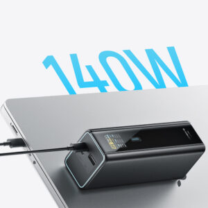 Cuktech PB200U Powerbank 210W 20000mAh 2x USB-C + USB-A with TFT display and 240W USB-C cable - juodos spalvos - Image 3