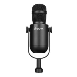 BOYA BY-DM500 Cardioid XLR Dynamic Microphone for Podcasts - Black - Image 8