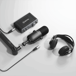 BOYA BY-DM500 Cardioid XLR Dynamic Microphone for Podcasts - Black - Image 7