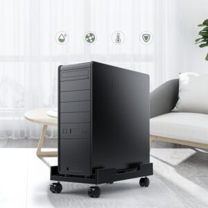 Orico CPB3 computer stand on wheels, load capacity 20 kg - juodos spalvos - Image 5