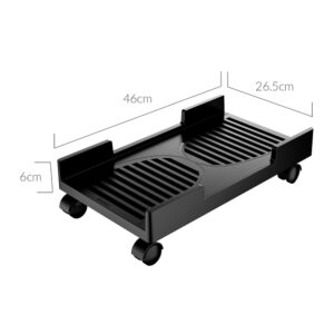 Orico CPB3 computer stand on wheels, load capacity 20 kg - juodos spalvos - Image 8
