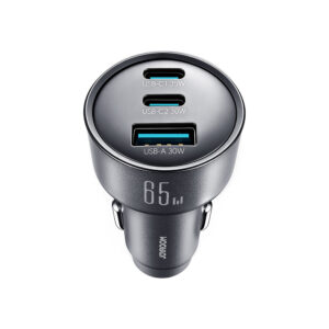 Joyroom JR-CCN19 65W 3-in-1 car charger Dark gray - Image 2