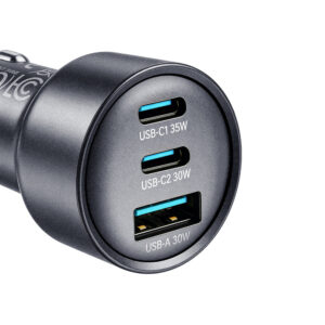 Joyroom JR-CCN19 65W 3-in-1 car charger Dark gray - Image 5