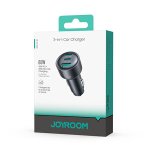 Joyroom JR-CCN19 65W 3-in-1 car charger Dark gray - Image 6
