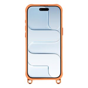 iPhone 17 Case with Adjustable Crossbody Lanyard and MagSafe Compatible Camera Frame as a Stand - Orange - Image 2
