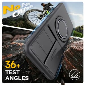 Samsung Galaxy S26 Ultra Magnetic Case with 360° Metal Ring and Camera Cover - juodos spalvos - Image 2