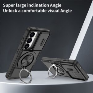Samsung Galaxy S26 Case with Sliding Camera Cover and Swivel Stand Compatible with MagSafe - juodos spalvos - Image 5