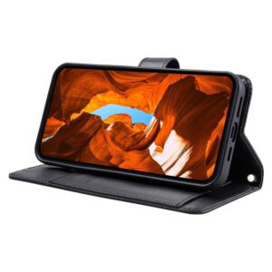 Samsung Galaxy A37 5G Leather Wallet Case with Stand and Shoulder Strap - juodos spalvos - Image 4