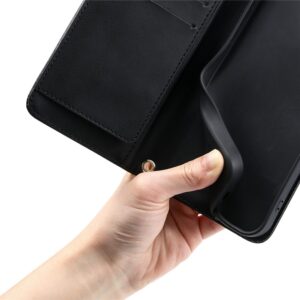 Samsung Galaxy A37 5G Leather Wallet Case with Stand and Shoulder Strap - juodos spalvos - Image 9