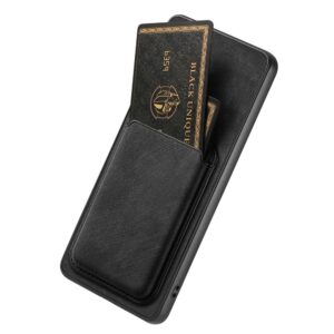 Samsung Galaxy S26 Case with Detachable Card Holder, MagSafe Compatible, Synthetic Leather - juodos spalvos - Image 4