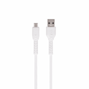 Maxlife MXUC-04 laidas USB - USB-C 1,0 m 3A baltas - Image 2