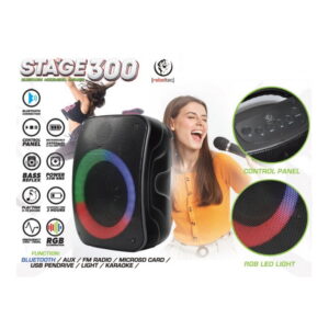 Rebeltec „Bluetooth“ garsiakalbis STAGE 300 juodas - Image 2