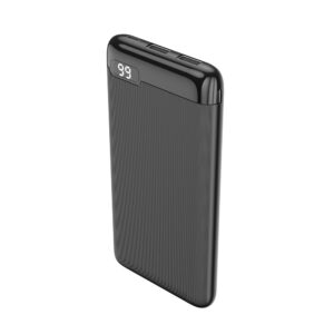 Setty išorinė baterija 10000 mAh LCD SPBL-10 juoda