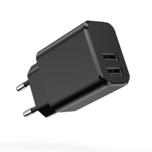 Setty įkroviklis 2x USB 3A juodas - Image 2