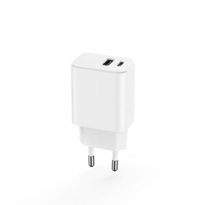Setty įkroviklis 1x USB + USB-C 3A 20W baltas - Image 4