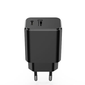 Setty įkroviklis 1x USB + USB-C 3A 20W juodas - Image 3
