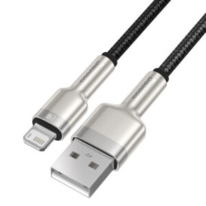 Baseus laidas Cafule Metal USB - Lightning 0,25 m 2,4A juodas - Image 5