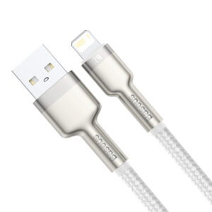 Baseus laidas Cafule Metal USB - Lightning 1,0 m 2,4A baltas - Image 2