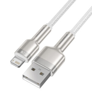 Baseus laidas Cafule Metal USB - Lightning 1,0 m 2,4A baltas - Image 3