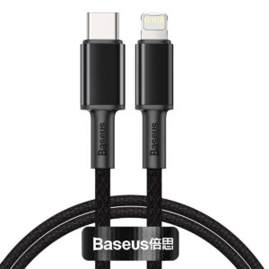 Baseus laidas High Density PD USB-C – Lightning 1,0 m juodas 20W